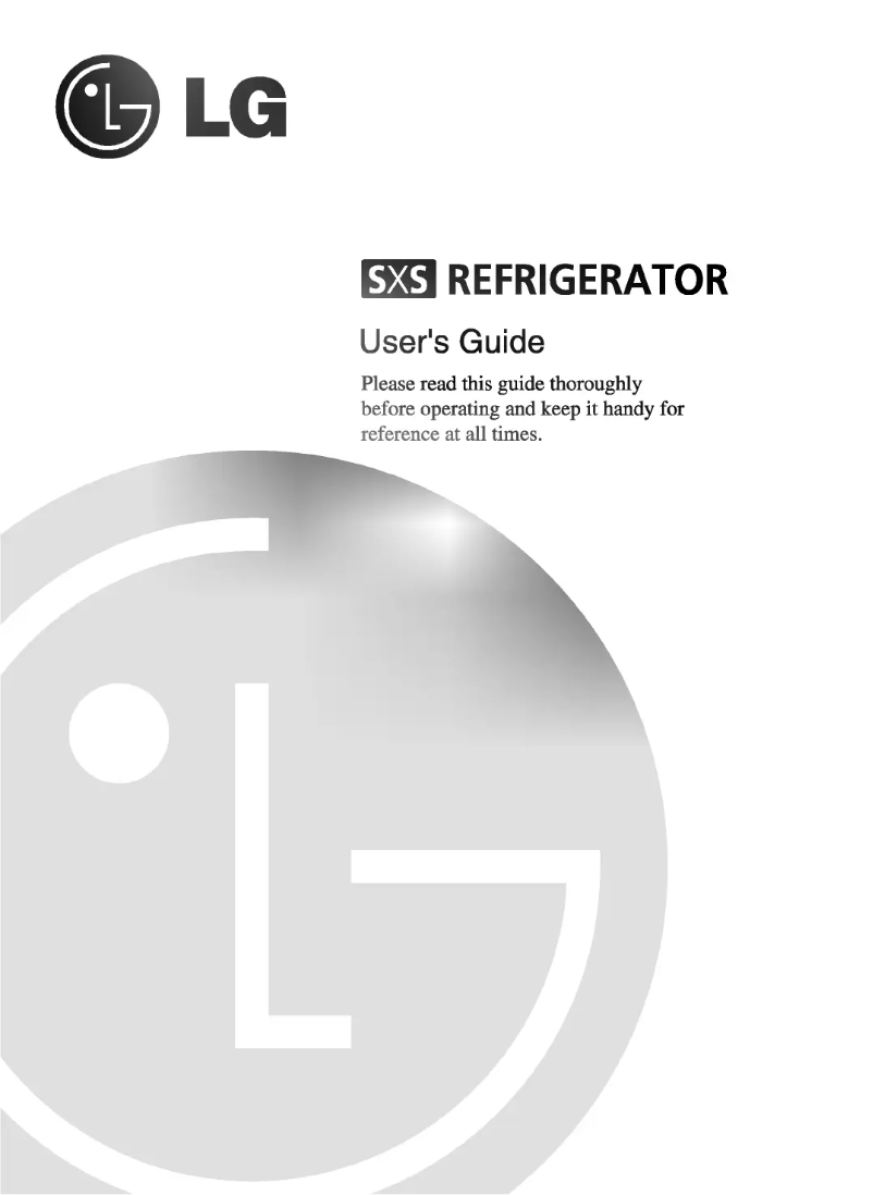 First page image of the manual for GR-B207NGG