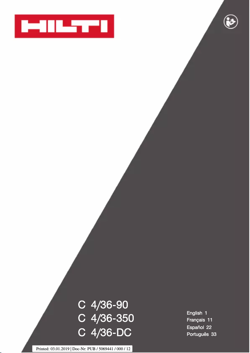 First page image of the manual for C4/36-DC