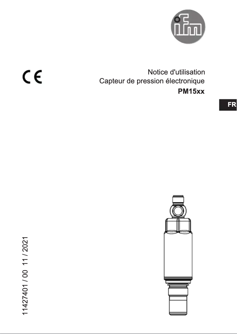 Page 1 of the manual User Manual IFM PM1505