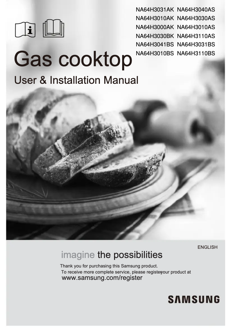 First page image of the manual for NA64H3030BK