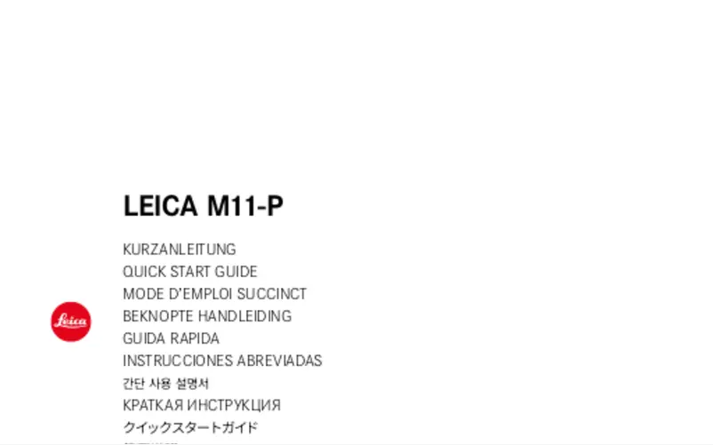 Page 1 of the manual Quick Start Guide Leica M11-P