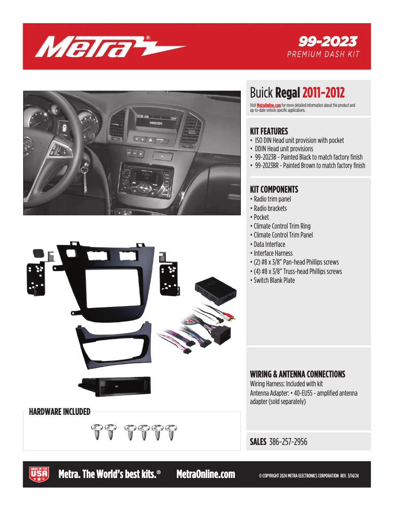 First page image of the manual for 99-2023B