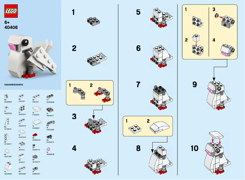 Page 1 of the manual User Manual Lego Human Rights Day 40406