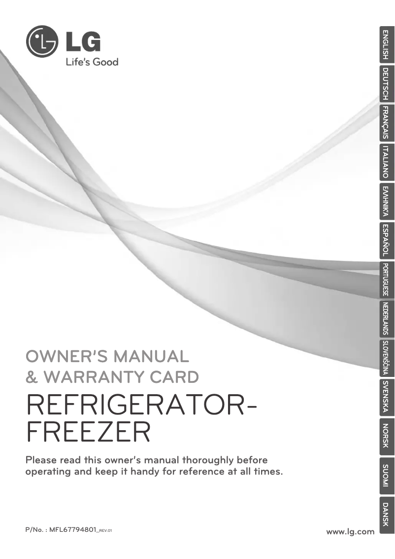 Page 1 of the manual User Manual LG GBB530NSCFE