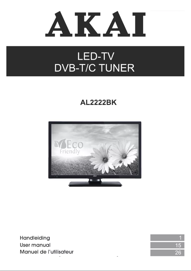 First page image of the manual for AL2222BK