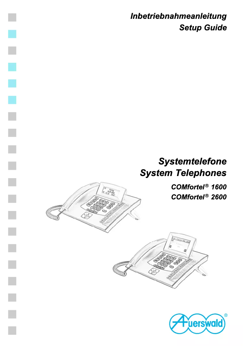 Page 1 of the manual User Manual Auerswald COMfortel 2600