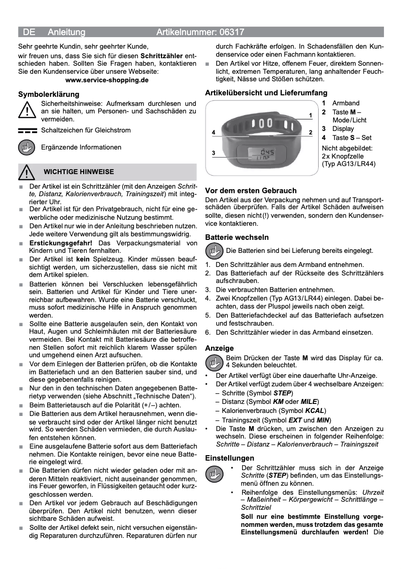 Page 1 of the manual User Manual VitalMaxx 06317