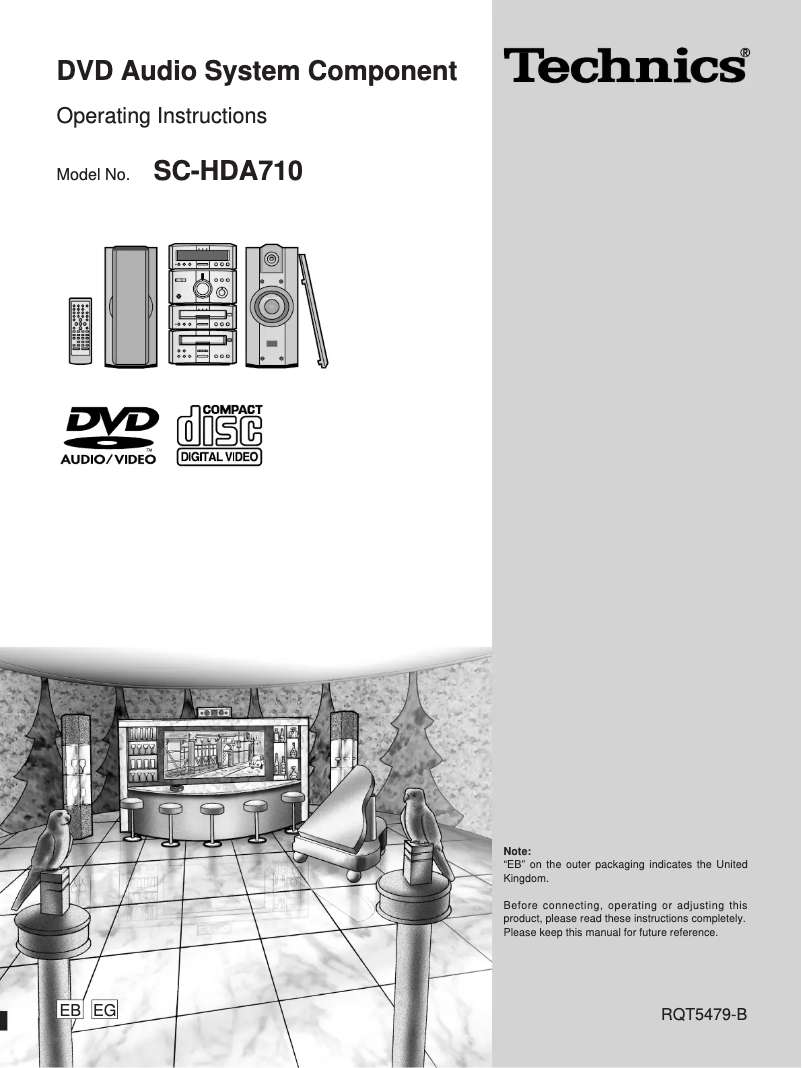 First page image of the manual for SC-HDA710