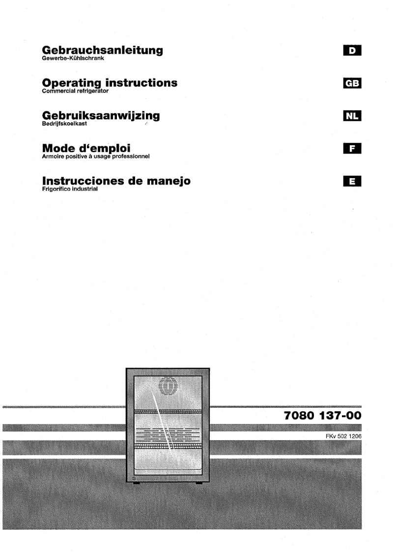 Page 1 of the manual User Manual Liebherr FKV 502