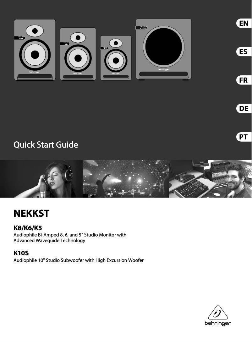 First page image of the manual for NEKKST K5