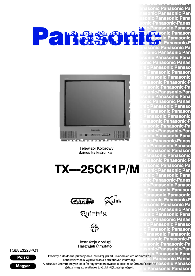 First page image of the manual for TX-25CK1P
