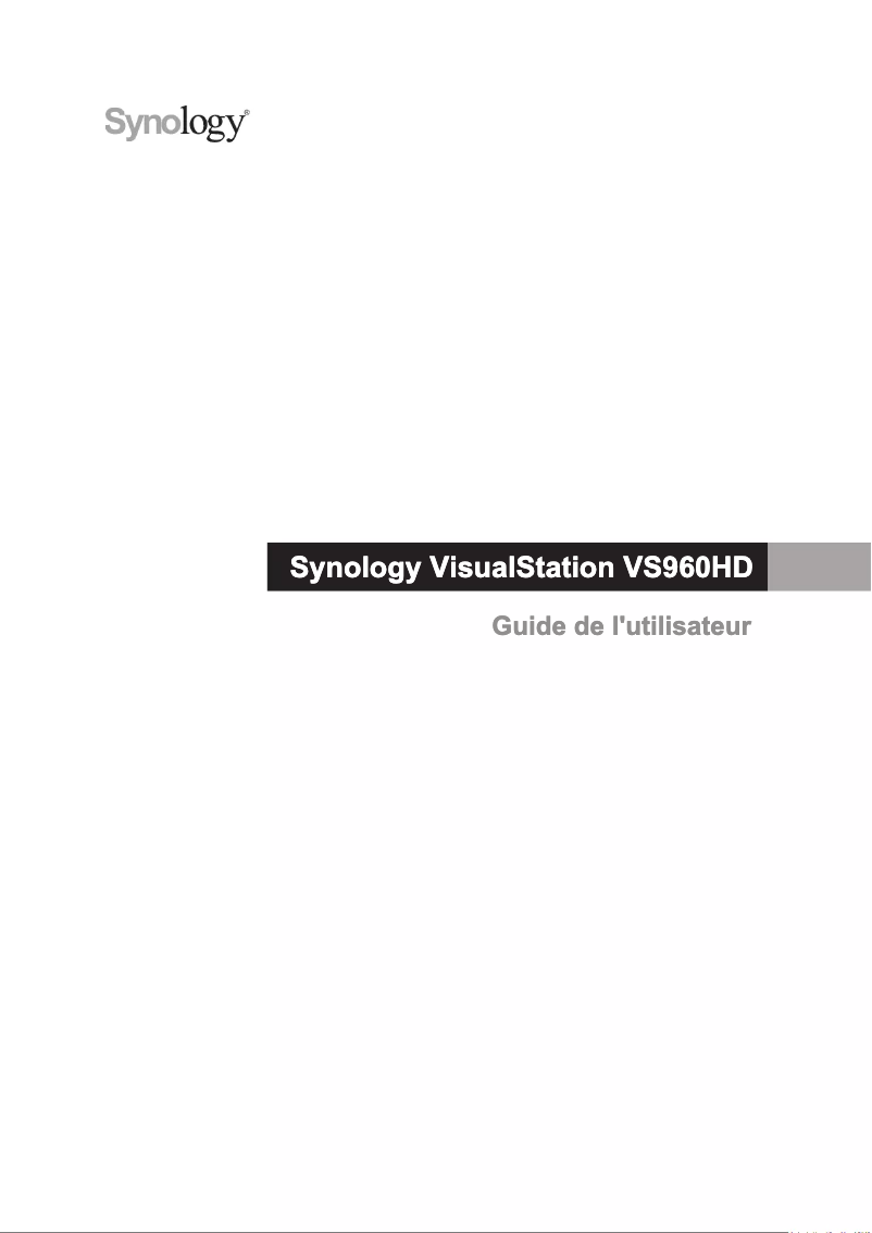 First page image of the manual for VS960HD