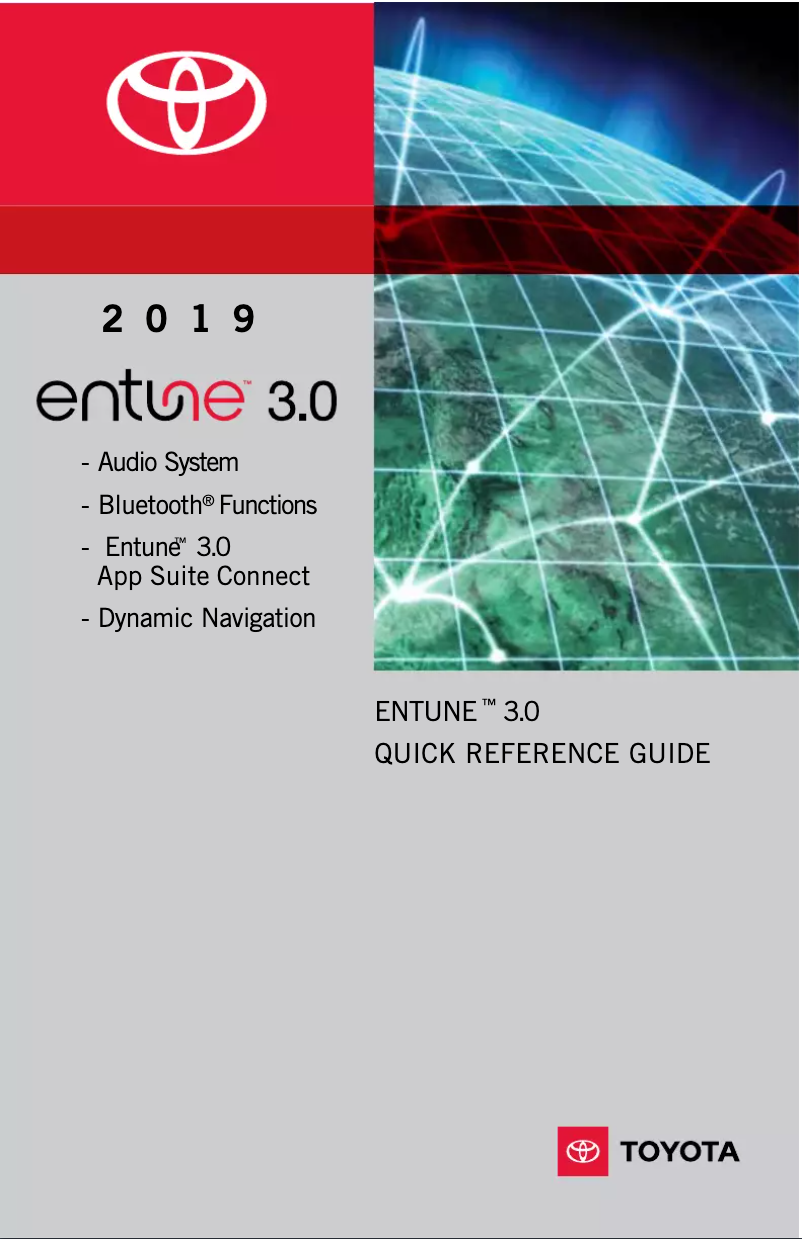 Page 1 of the manual User Manual Toyota Avalon (2019)