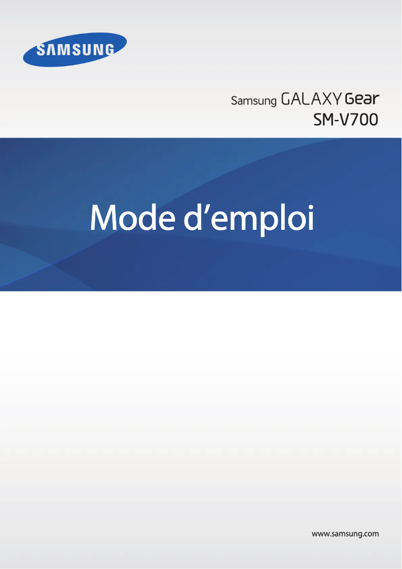 First page image of the manual for Galaxy Gear