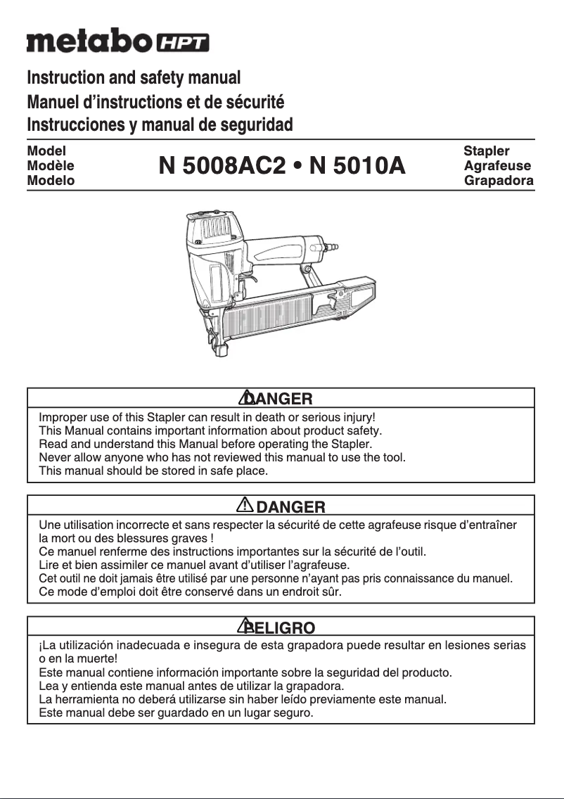 First page image of the manual for N5008AC2