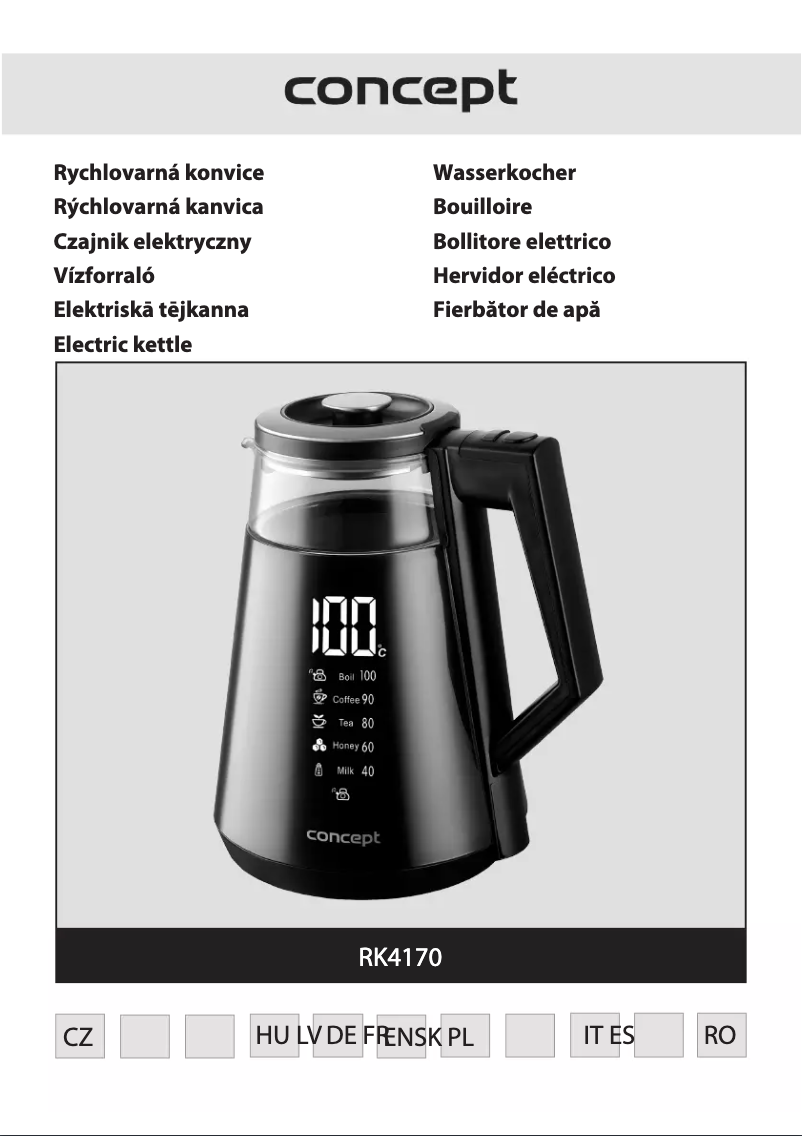 First page image of the manual for Thermosense RK4170