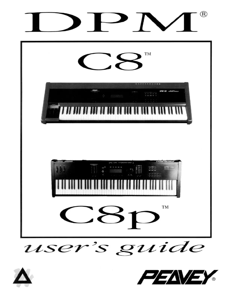 Page 1 of the manual User Manual Peavey DPM C8p