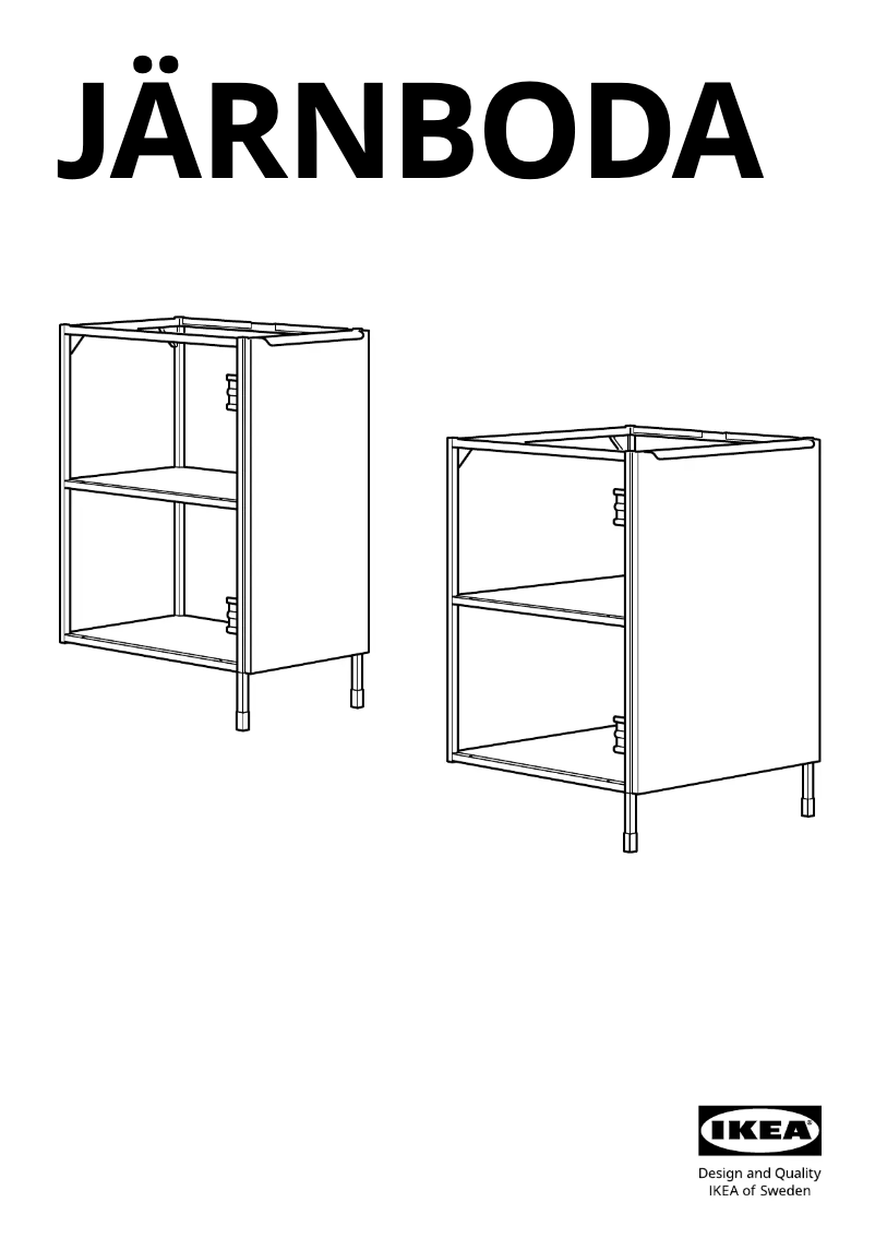 Page 1 of the manual User Manual Ikea JÄRNBODA 905.138.59