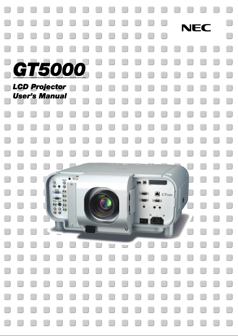 First page image of the manual for GT5000