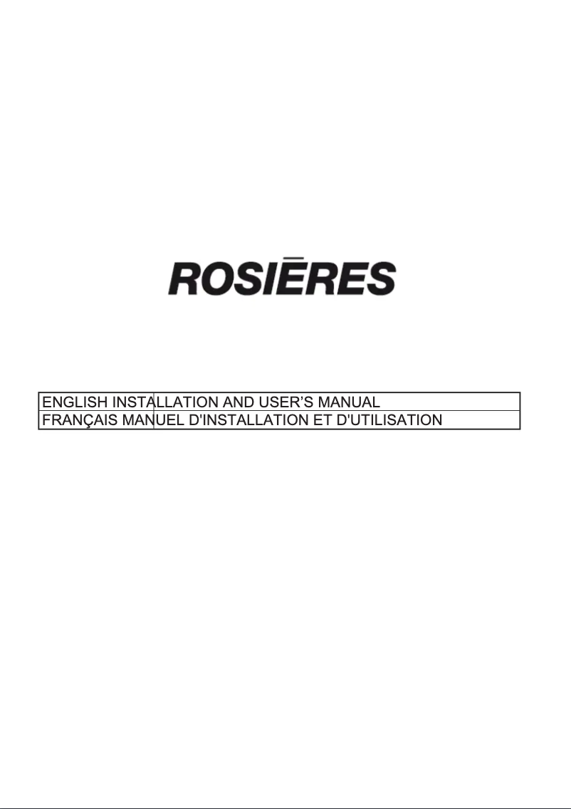 First page image of the manual for RTSI9CBK5XWIFI