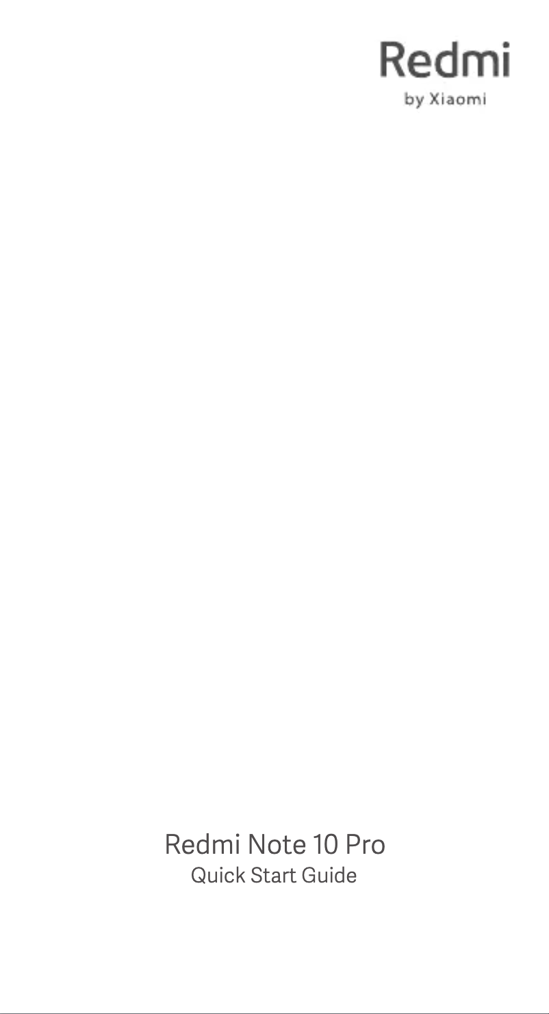 First page image of the manual for Redmi Note 10 Pro