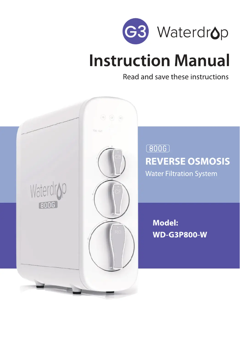 Page 1 of the manual User Manual Waterdrop WD-G3P800-W