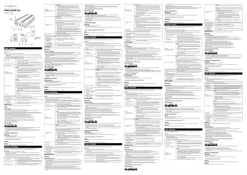 First page image of the manual for PIMS1000W12E