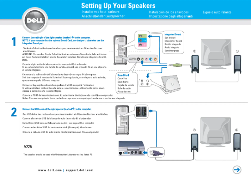 First page image of the manual for A225