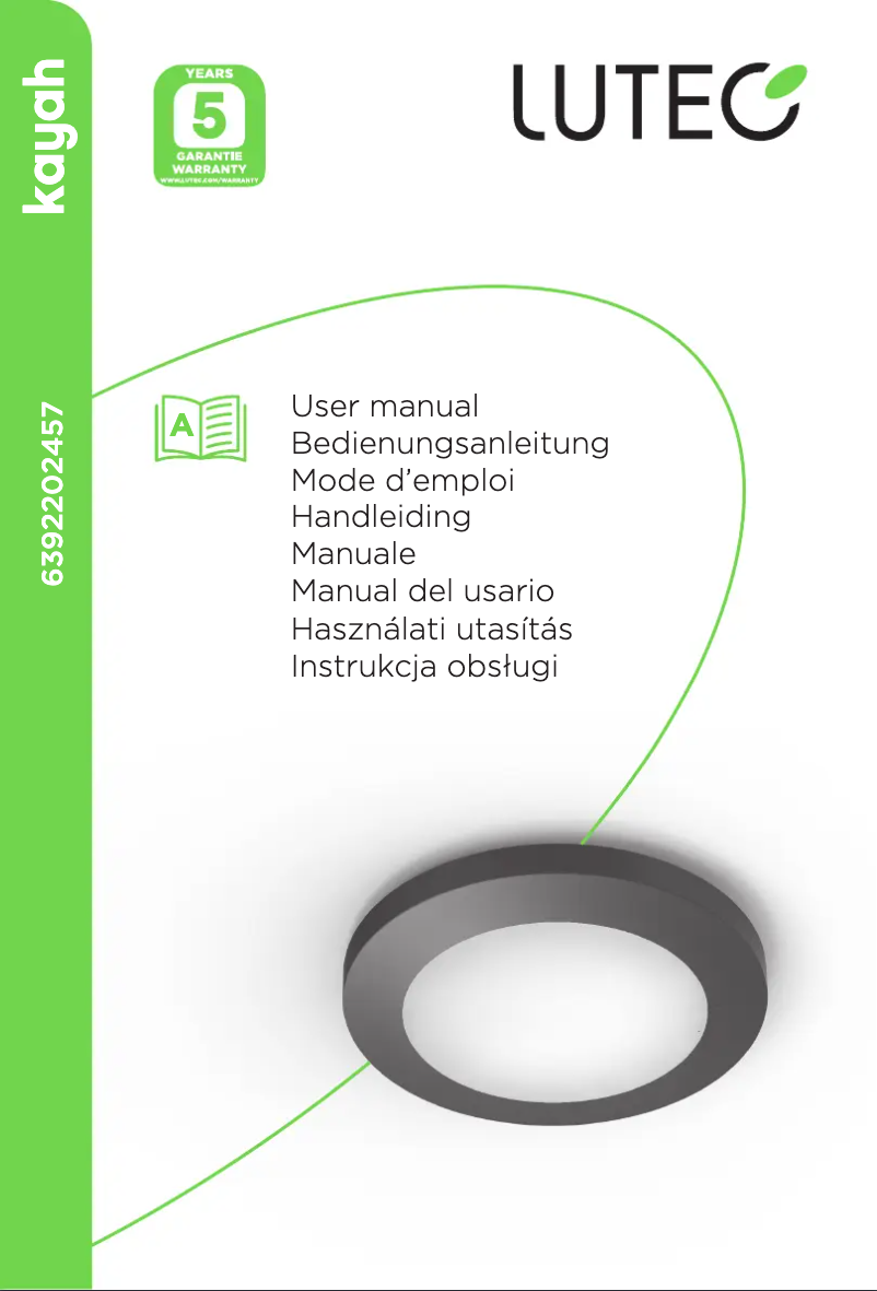 Page 1 of the manual User Manual Lutec Kayah