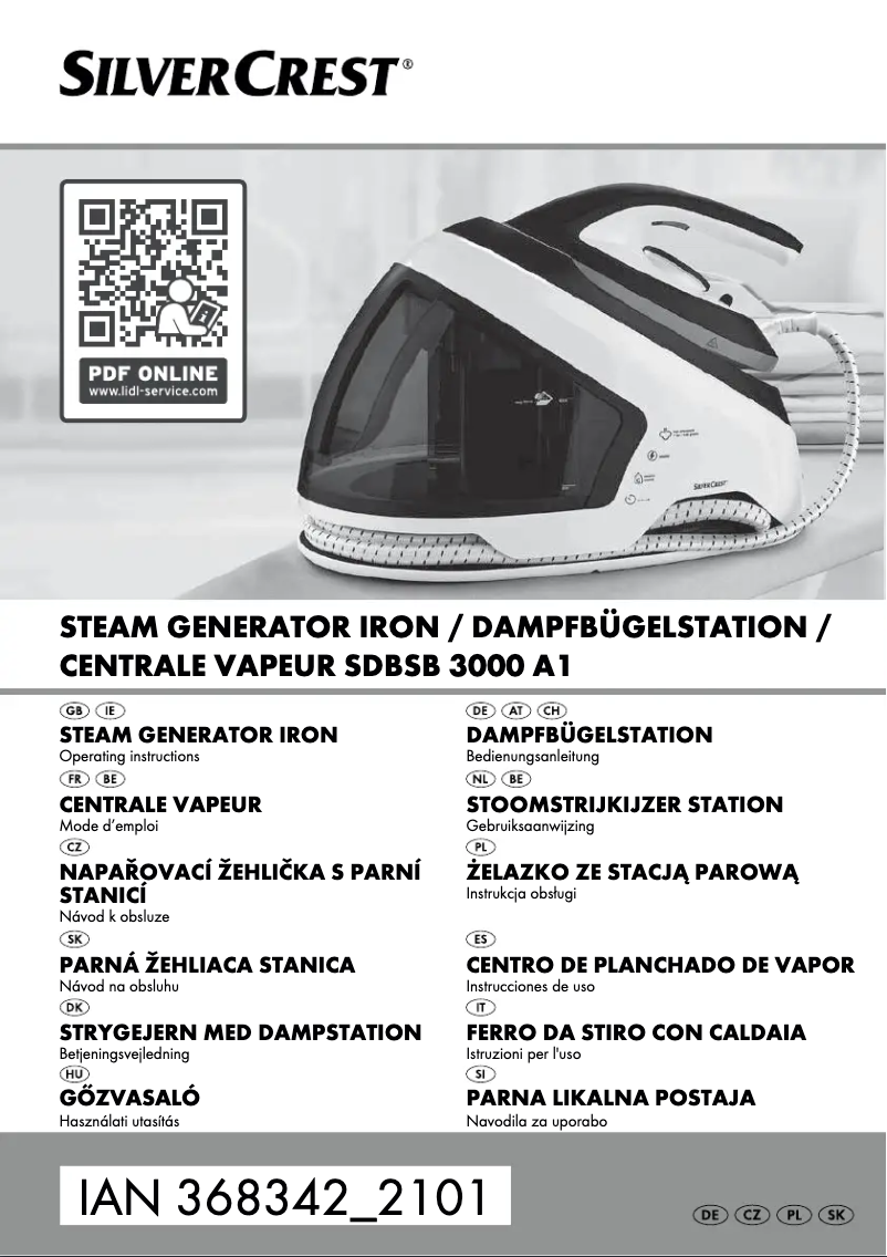 First page image of the manual for SDBS 2400 A1