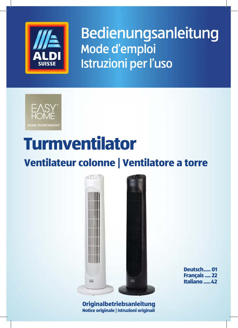 Page 1 of the manual User Manual Easy Home GT-SF-TVT-02