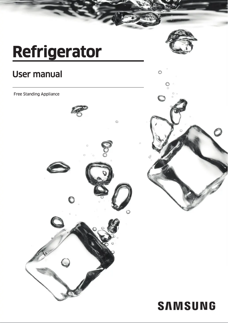 Page 1 of the manual User Manual Samsung RS64R5311M9