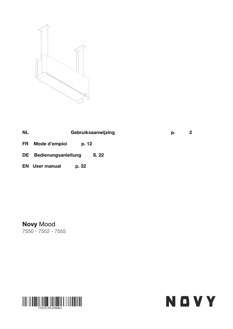 Page 1 of the manual User Manual Novy Mood 7552