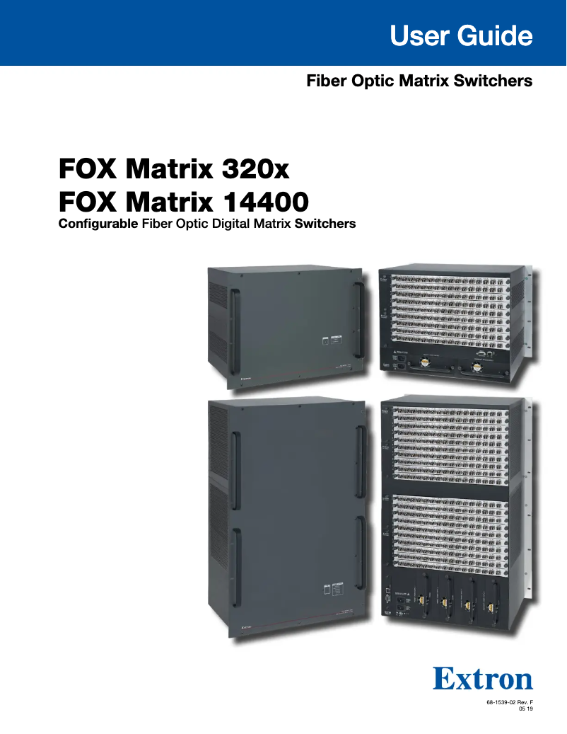 First page image of the manual for FOX Matrix 320x