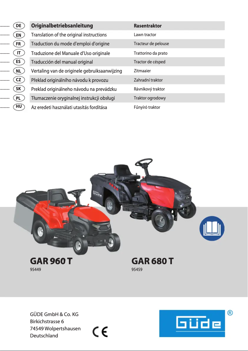 Page 1 of the manual User Manual Güde GAR 960 T