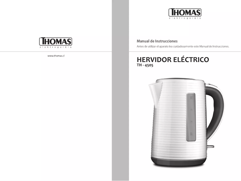 First page image of the manual for TH-4505