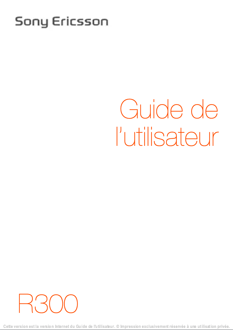 First page image of the manual for R300