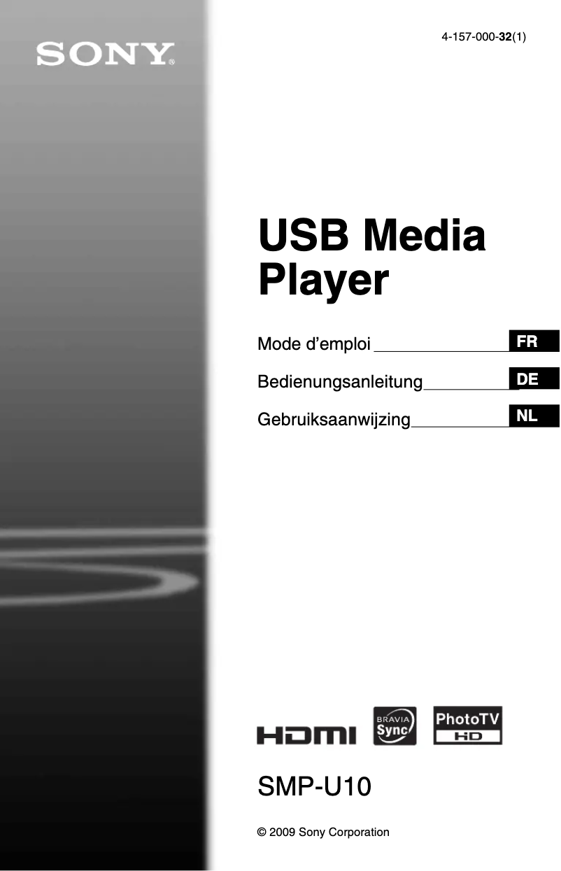 First page image of the manual for SMP-U10
