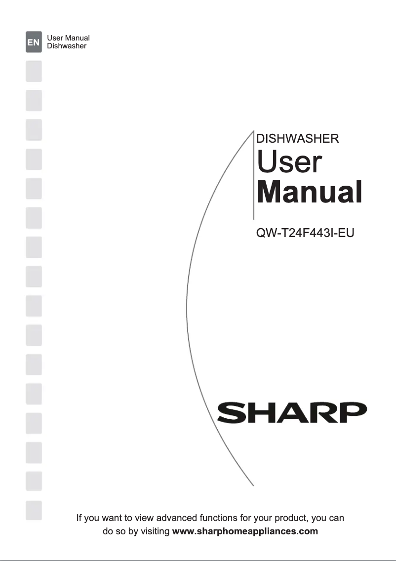 Page 1 of the manual User Manual Sharp QW-T24F443I