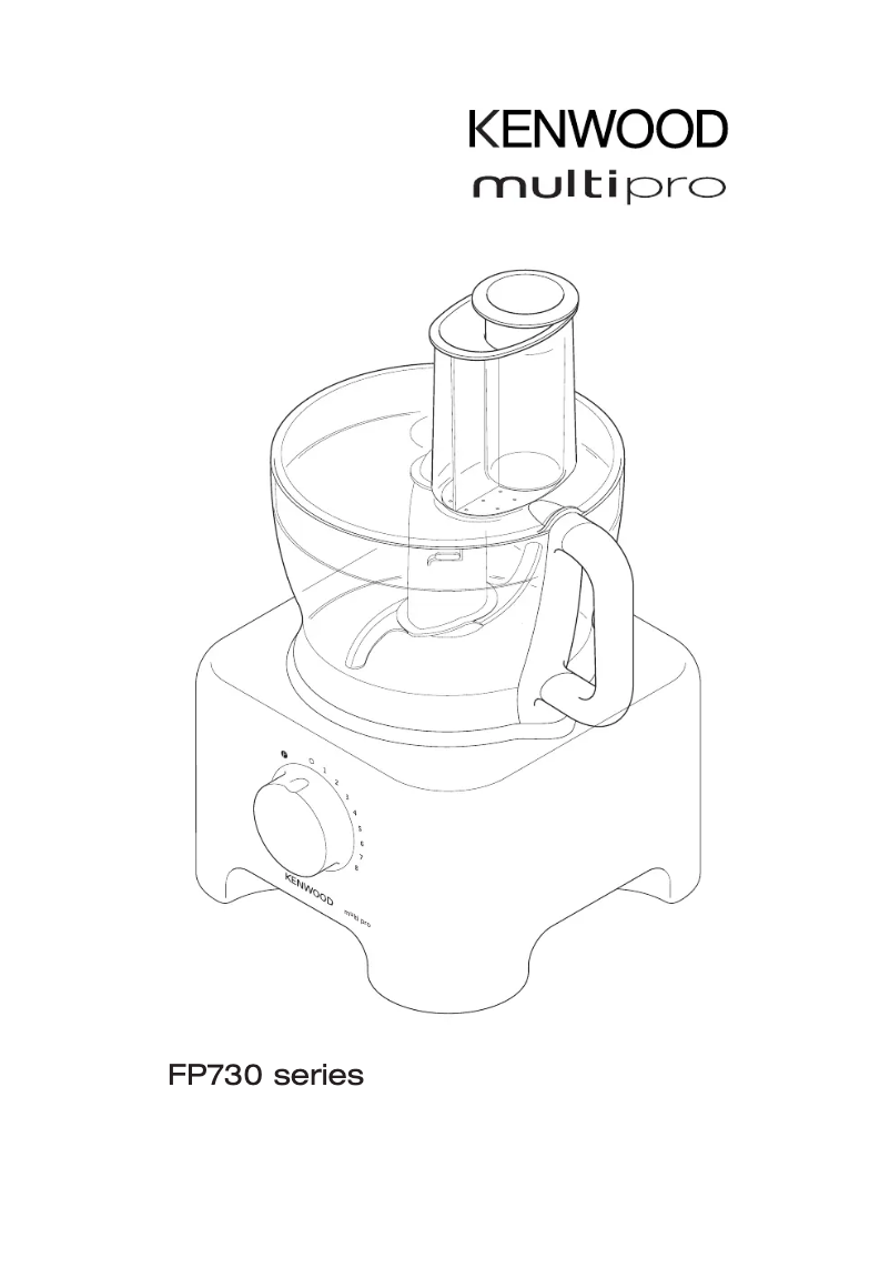 First page image of the manual for FP733