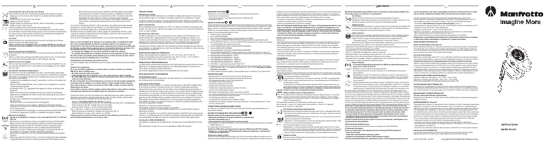 Page 1 of the manual User Manual Manfrotto MVR911ECCN