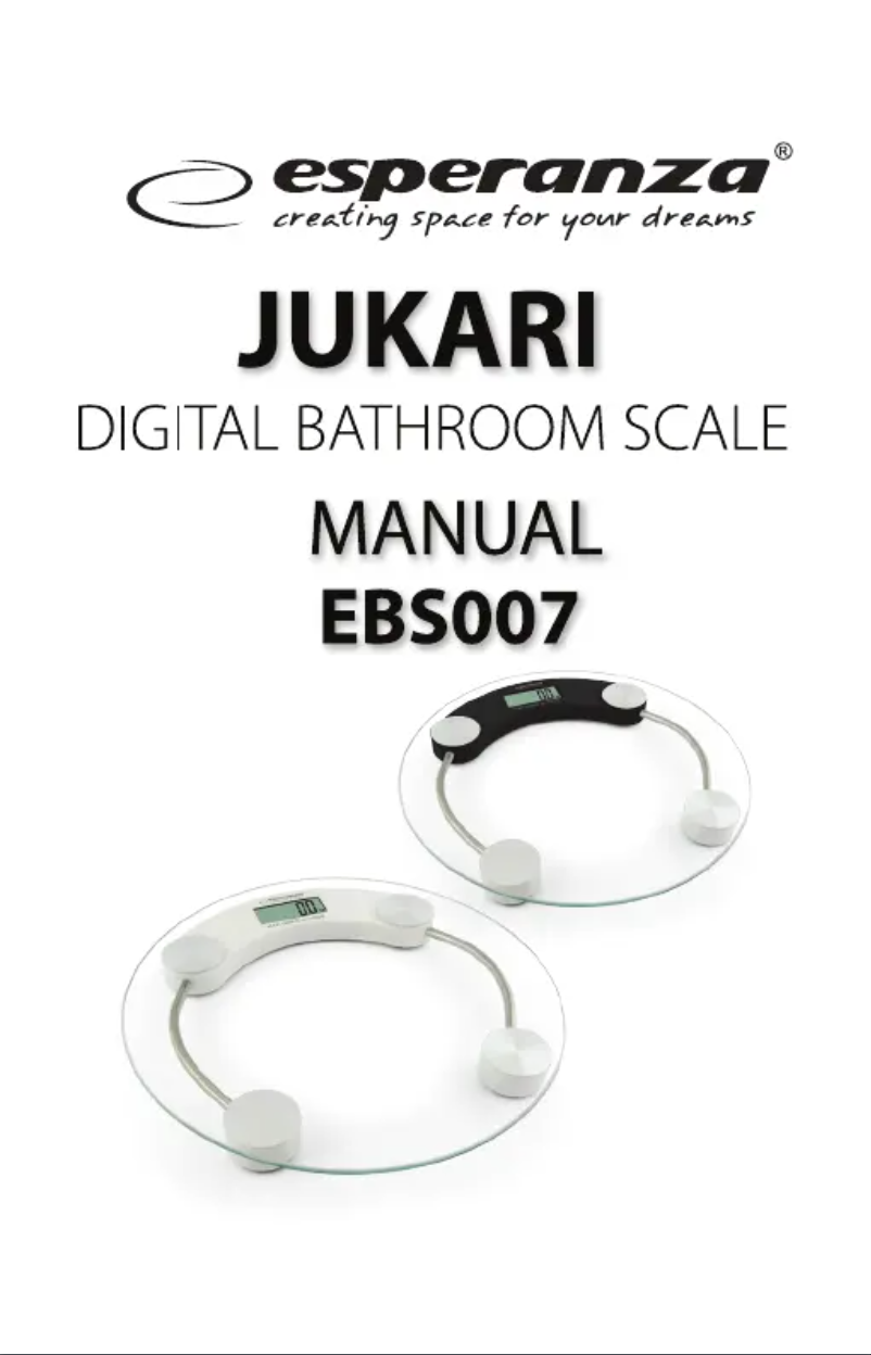 Page 1 of the manual User Manual Esperanza Jukari EBS007