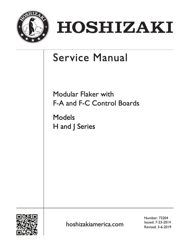 First page image of the manual for F-1501MWJ-C