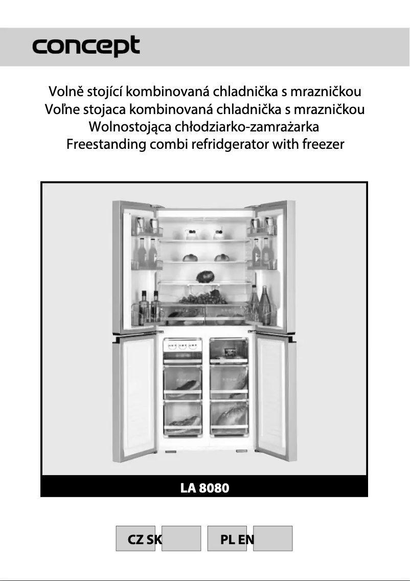 First page image of the manual for LA8080wh