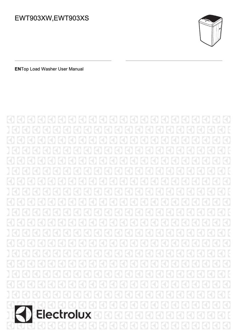 Page 1 of the manual User Manual Electrolux EWT903XS