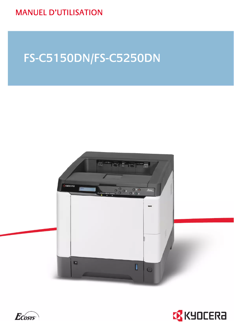 First page image of the manual for FS-C5150DN/KL3