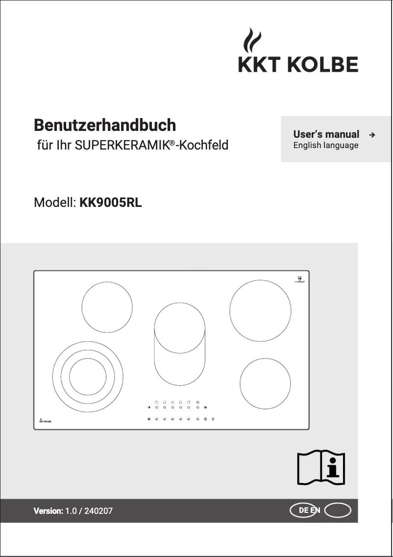 First page image of the manual for KK9005RL