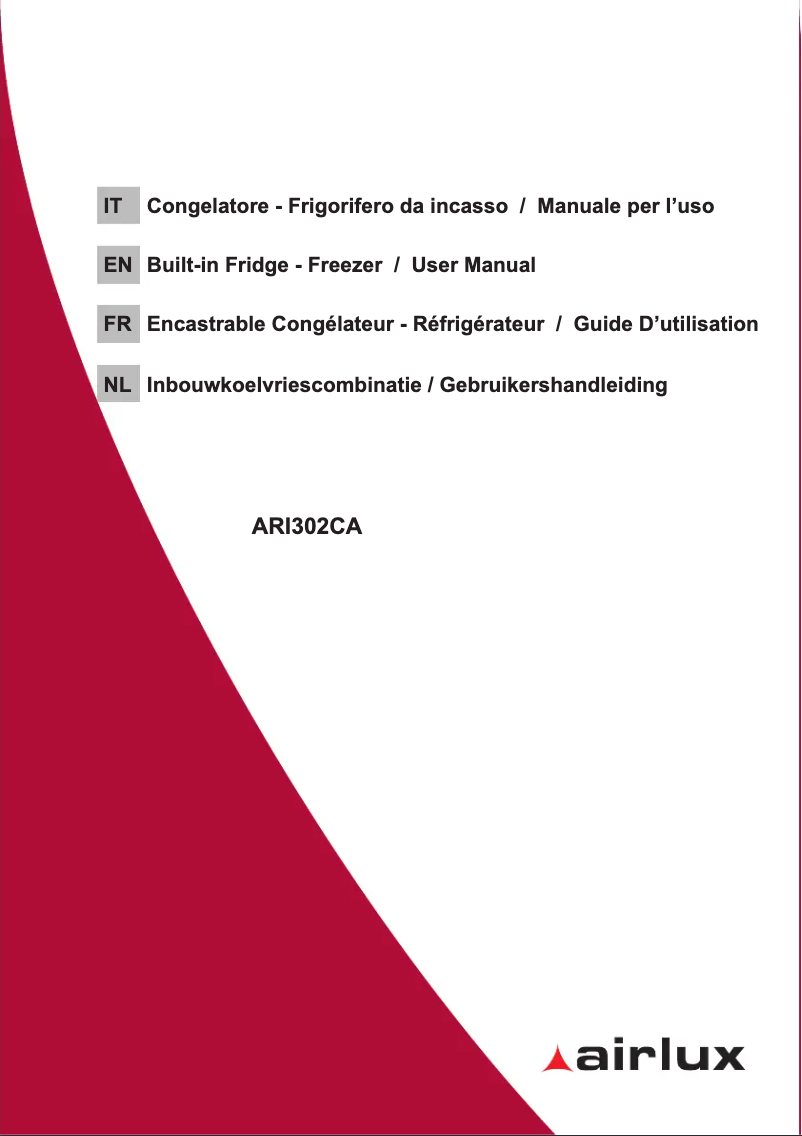 First page image of the manual for ARI302CA