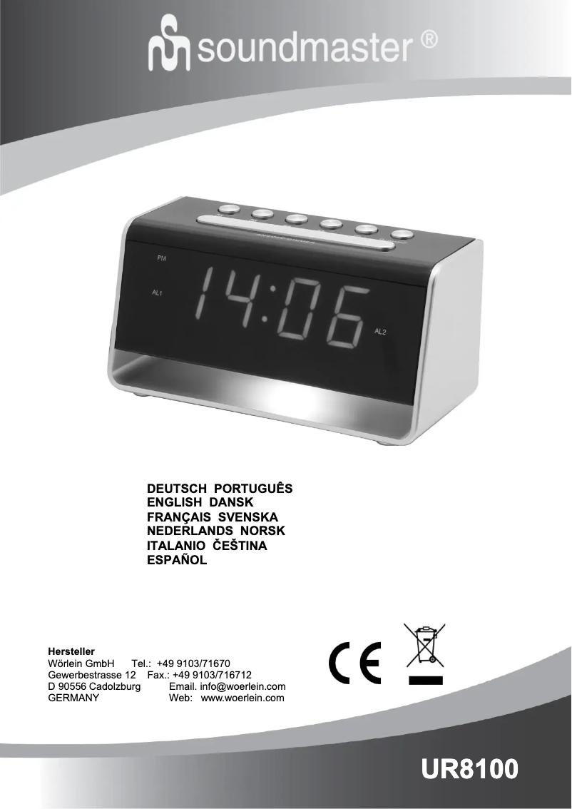 First page image of the manual for UR8100SI