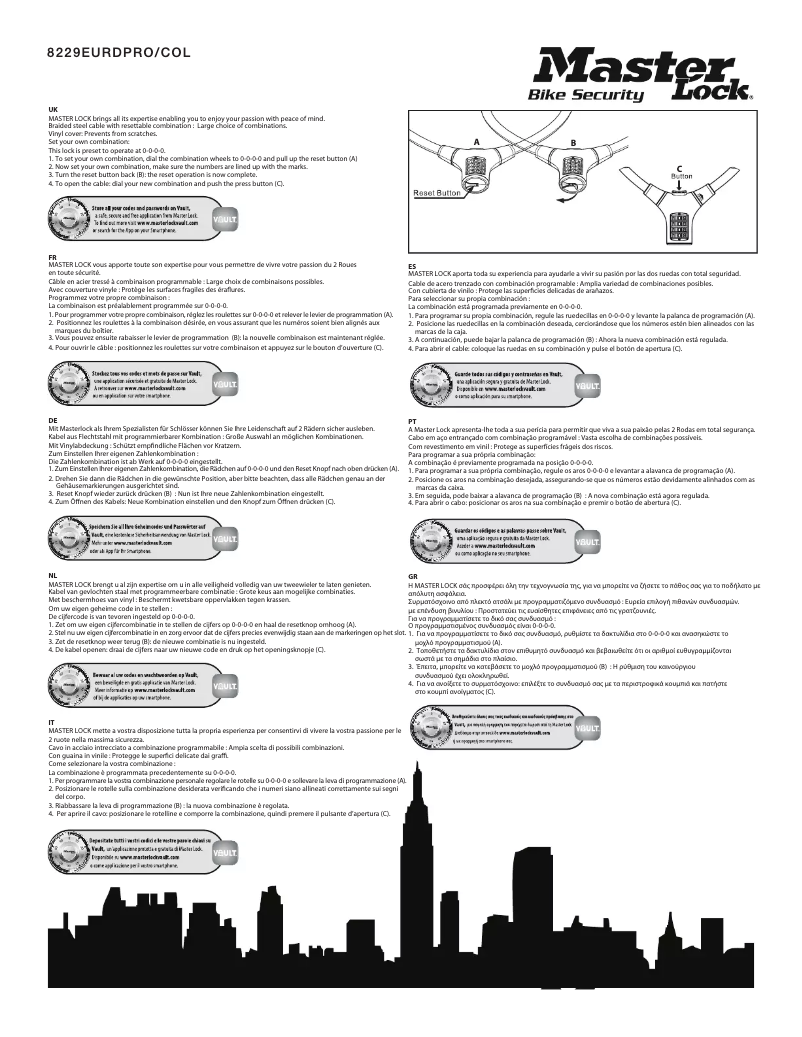 First page image of the manual for 8229EURDPROCOL